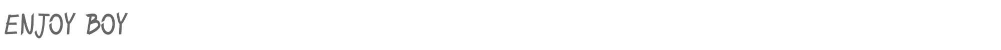 Enjoy Boy ENJOY BOY.ttf font preview